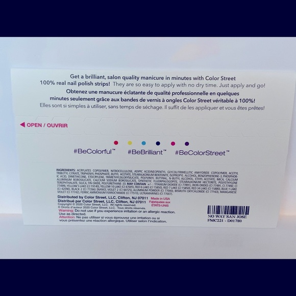 Color Street - No Way San Jose - New - Set #2 - Picture 3 of 3